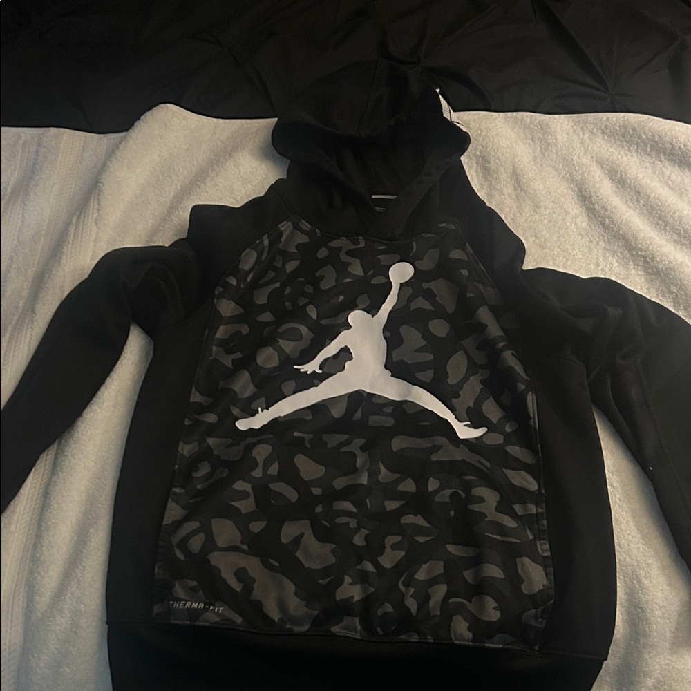 Black and Gray Jordan Hoodie